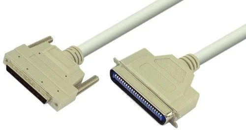 3 ft High Speed SCSI-3 III (HPDB68) Male to Centronics 50 Male Cable - Image 1 of 1