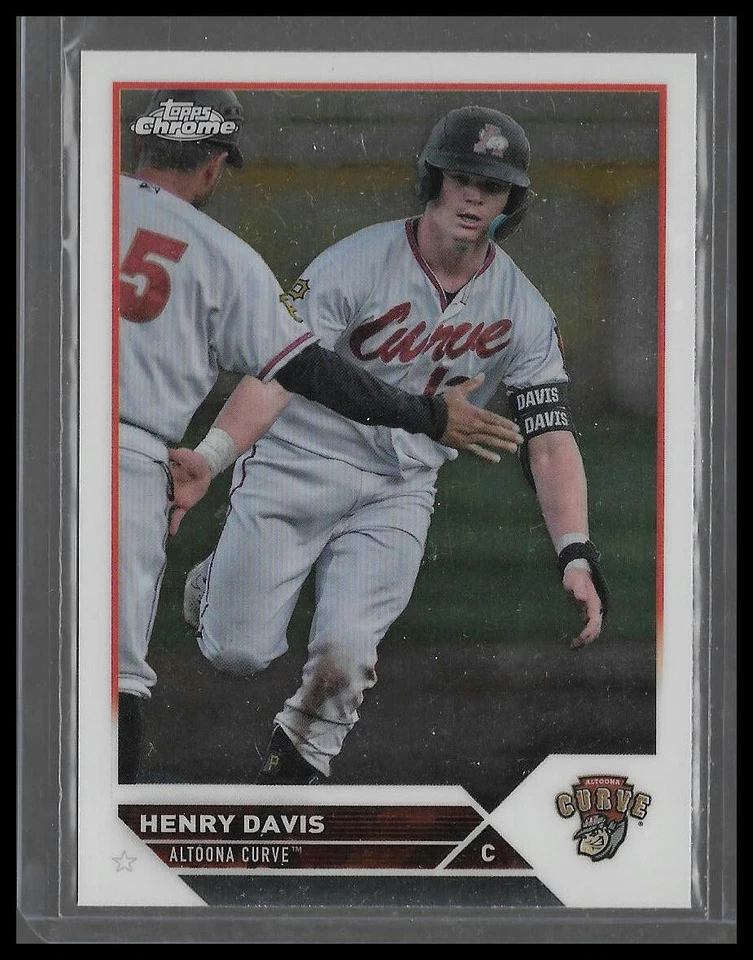 2023 Topps Pro Debut Chrome #PDC-156 Henry Davis Altoona Curve - Image 1 of 2
