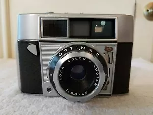 Agfa Optima II S Prontor 35 mm obiettivo fotocamera a colori Apotar 1:2,8/45 Germania - Foto 1 di 4
