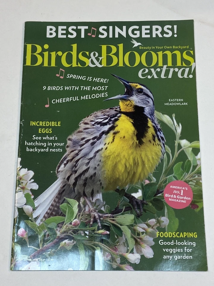 Birds & Blooms Extra Magazine May 2020 Eastern Meadowlark Foodscaping Nests Eggs - Image 1 of 1