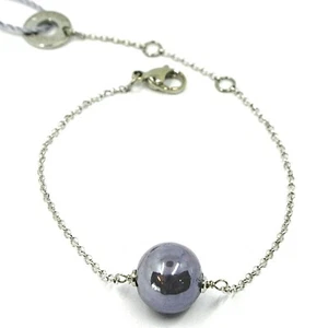 Pulsera Antica Murrina Venezia, BR722A58, bola violeta, cadena Rolo - Imagen 1 de 4