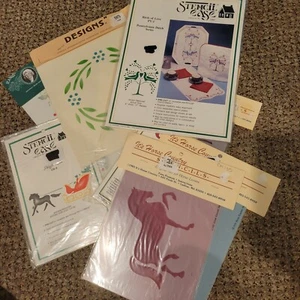 VINTAGE STENCIL EASE, ITINERANT DESIGNS, HORSE COUNTRY STENCIL LOT OF 10 - Picture 1 of 5
