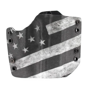 Glock - OWB Gun Holster - Optic Ready - Black & White Slanted USA - Picture 1 of 6