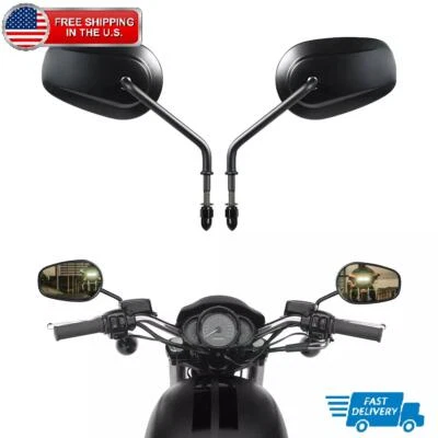 Espejos retrovisores laterales de 8 mm para Harley Davidson Touring Electra Road Glide King Foto 1 de 4