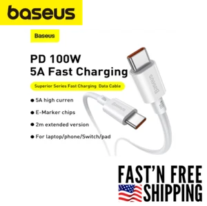 100W Type C to Type C Fast Charger USB-C Cord PD Cable - Picture 1 of 9