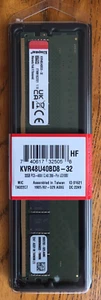 Kingston 32GB DDR5 4800 Dimm Memory For Desktop KVR48U40BD8-32 **NEW,SEALED** - Bild 1 von 4