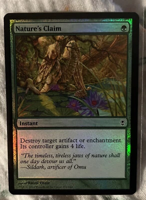 MTG Magic The Gathering Foil Nature’s Claim *NP - Image 1 of 2