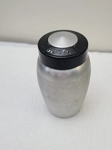 Ingwer - Vintage KROMEX Gewürzstreuer aus gesponnenem Aluminiumfass 4 Zoll - SIEHE BESCHREIBUNG - Bild 1 von 7