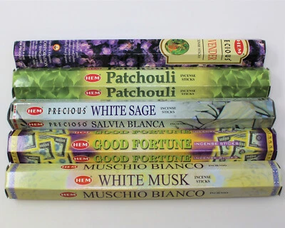 Hem Best Seller Incense Stick Set #3: Top 5 x 20 = 100 Sticks Bulk Sampler - Image 1 of 4