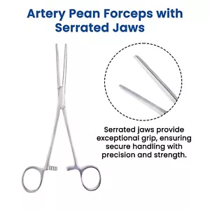 Premium Mosquito Hemostat Locking Forceps Straight 20cm Artery Surgical Clamp - Picture 1 of 4
