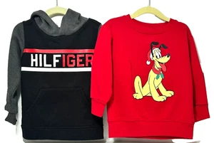 2er Pack - süßes & kuscheliges Paket: Tommy Hilfiger Hoodie + Disney Pluto Sweatshirt (3T) - Bild 1 von 13