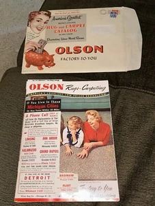 MCM Floor Covering Carpet Original Catalog 1960 Olson Rugs Carpeting Color Decor - Picture 1 of 19