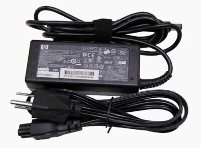 New Genuine HP 65W Smart AC Adapter EDA94AA#ABA Model- PPP009C W/Cable Adapter - Image 1 of 4