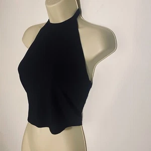 Camiseta sin mangas corta Forever 21 negra talla mediana elegante - Imagen 1 de 2