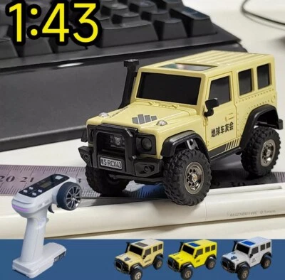 Coche de juguete para niños 1:43 RC Crawler 4x4 LDARC X43 simulación con control remoto - Imagen 1 de 4