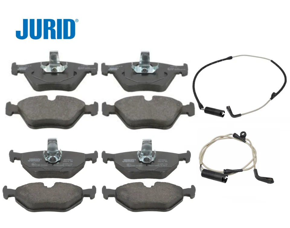 Juego de pastillas de freno delanteras traseras OEM Jurid + sensor para BMW 525i 528i Wagon Foto 1 de 1