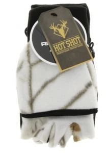 Guantes de caza de invierno Hot Shot Pop Top para hombre XL camuflados blancos ~ NUEVO con etiqueta - Imagen 1 de 12