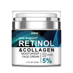 Retinol Collagen, Retinol & Hyaluronic Acid Cream - Anti-Aging Face Moisturize - Picture 1 of 4