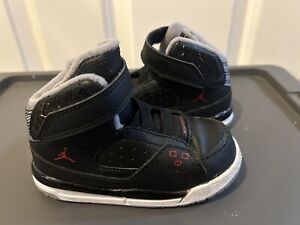 Nike Air Jordan Toddler 407496-020 Black Red Basketball Shoes Size US 7C