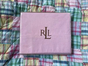 *NEW RALPH LAUREN ~BOATHOUSE Pink Oxford FULL FLAT SHEET Goes W/Carly University - Picture 1 of 10