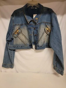 Chaqueta Jean Recortada Cato 22-24 ¡Nueva!! - Imagen 1 de 4