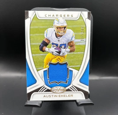 2021 Panini Certified - Materials #M-AK Austin Ekeler /299 (MEM) Chargers - Image 1 of 2