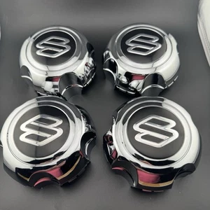 Set Of 4 SUZUKI VITARA XL-7 Chrome Center Caps Covers 2004 2005 2006 2007 - Picture 1 of 10