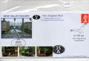 GB - Railway Cover (RC 205) -Nene Valley Railway - New England Shed - Picture 1 of 1