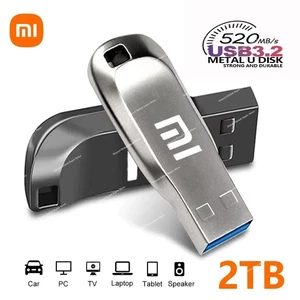 Unidades Flash Xiaomi USB 3.2 2 TB Metal Pendrive 1 TB 512 GB Unidad USB de Alta Velocidad 12 - Imagen 1 de 27