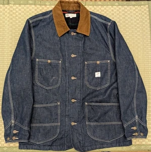 Wallace & Barnes Wolldecke gefüttert Denim Chore Mantel Herren Größe Large - Bild 1 von 8