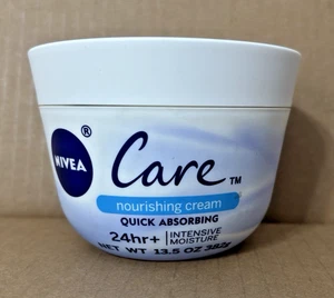 NEW Nivea Care Nourishing Cream Quick Absorbing Face & Body 13.5 oz - SEALED - Picture 1 of 3