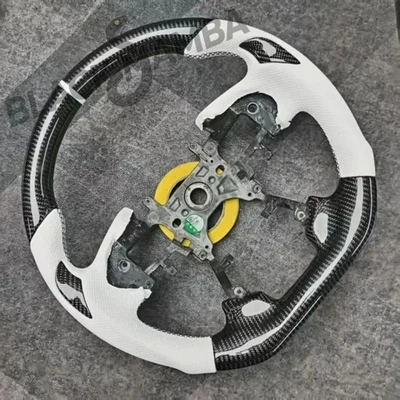 For Honda Accord No. 9 2013-2017 genuine leather carbon fiber steering wheel Foto 1 de 4