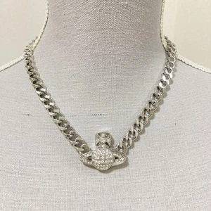 Collana girocollo sfera argento Vivienne Westwood GRAZIELLA Giappone senza scatola DU - Foto 1 di 5