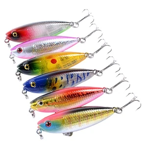 6 Stück 5,9 cm/6. Bunte harte Angelköder Schwimmköder lebensechte Swimbaits - Bild 1 von 12