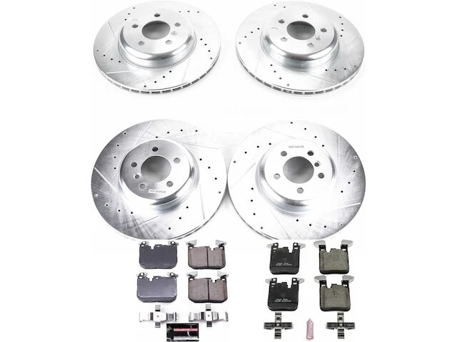 Kit de pastillas de freno y rotor delanteras y traseras para BMW 340i xDrive MF135GV 2016-2018 Foto 1 de 1