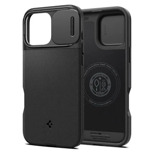 Spigen Optik Armor Mag MagSafe Apple iPhone 16 Pro negro - Imagen 1 de 8