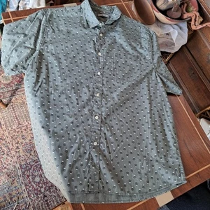 Tu Cotton Short Sleeve Shirt, Size XL, 46"-48" Chest, Khaki Green - Picture 1 of 5