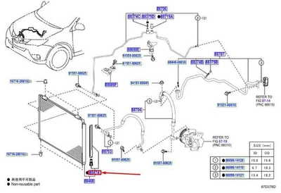 TOYOTA RAV 4 MK4 Klimaanlagentrockner 8847412030 NEU ORIGINAL - Image 1 of 2