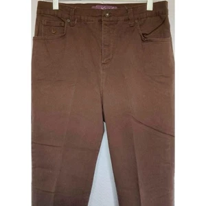 Gloria Vanderbilt Amanda Jeans Stretch Gr. 12P Braun Denim Hose Freizeit - Bild 1 von 6