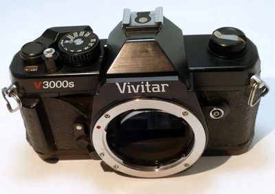 Vivitar V3000s 35mm Film Camera SLR Body Only w/ PK lens mount, tested excellent - Image 1 of 4