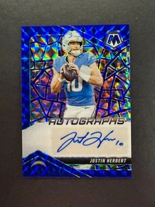 Justin Herbert 2025 Panini Mosaic Auto Blue /99 #AMC-JHT - Picture 1 of 2