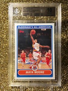 Maya Moore WNBA 2007 Topps McDonalds Minnesota Lynx Uconn RC Pristine BGS 10