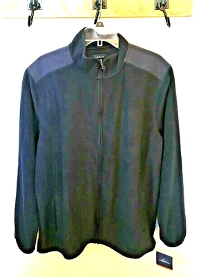 Croft & Barrow Men's XL Fleece Jacket Navy Blue New w/tags MSRP $40 - Image 1 of 4