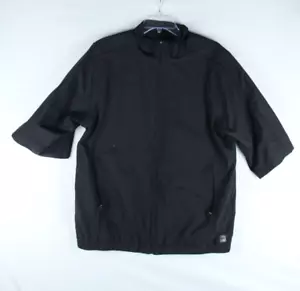 Izod XFG Golf Windbreaker Jacket Men’s Medium Black 3/4 Sleeve Full Zip Vented - Picture 1 of 7