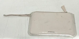 BURBERRY beauty pink Pouch Toiletry Cosmetic makeup bag pouch designer logo - Picture 1 of 6