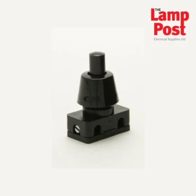 Jeani 703B - Miniature 2A 2 Amp 240V Push Button Press Switch Lamp Light - Black - Image 1 of 2