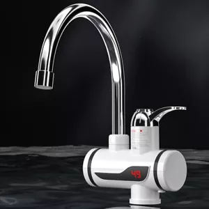Electric Hot Water Heater Faucet Hot Cold Mixer Tap for Kitchen(EU Plug A) - Picture 1 of 10
