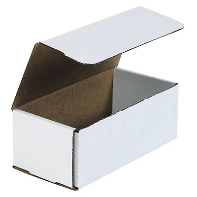 50- 8x4x3 White Corrugated Carton Cardboard Packaging Shipping Mailing Box Boxes - Image 1 of 3