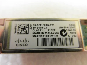 Lot of 6 Cisco DS-SFP-FC8G-SW 10- Transceiver Module used - Picture 1 of 3