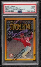 1996 Topps Finest Refractor Dennis Eckersley #198 PSA 9 MINT HOF